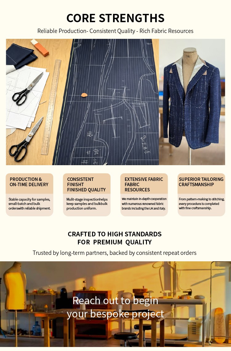 Core strengths - reliable production, consistent quality, rich fabric resources