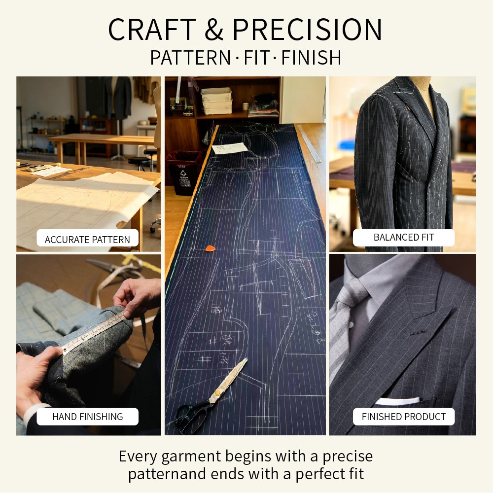 Craft and precision - pattern, fit, finish