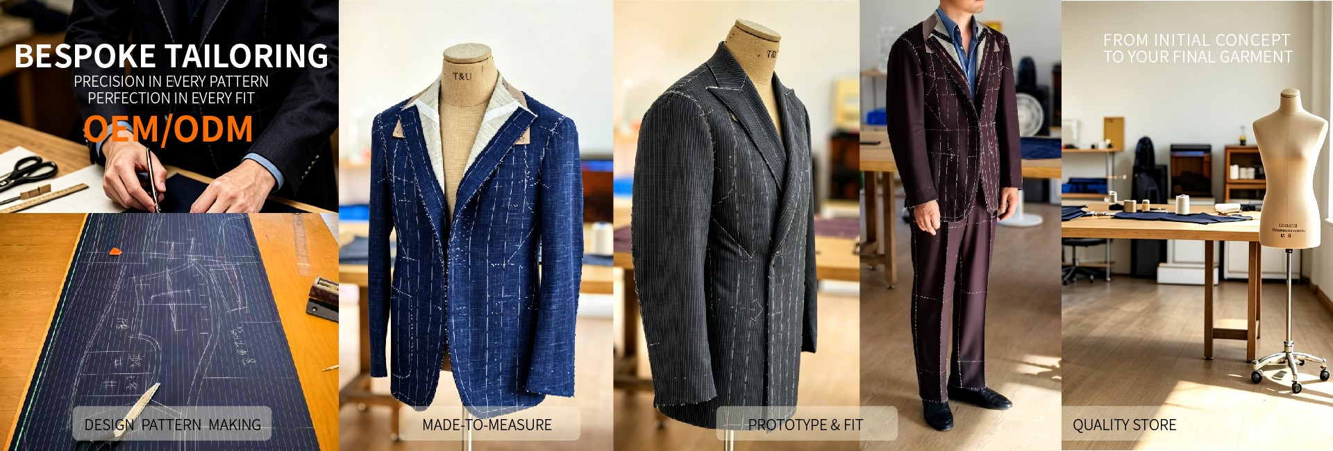Bespoke tailoring from design pattern to final garment - HARCHOY