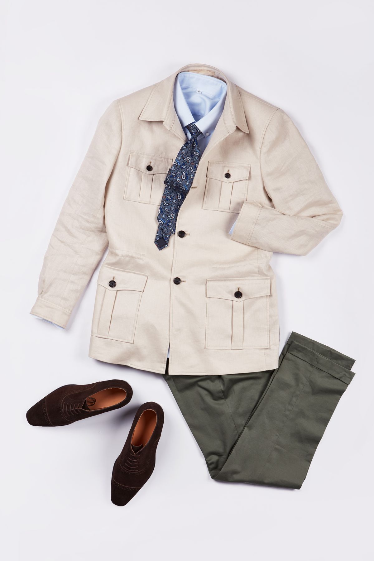 Navy Unstructured Sport Coat