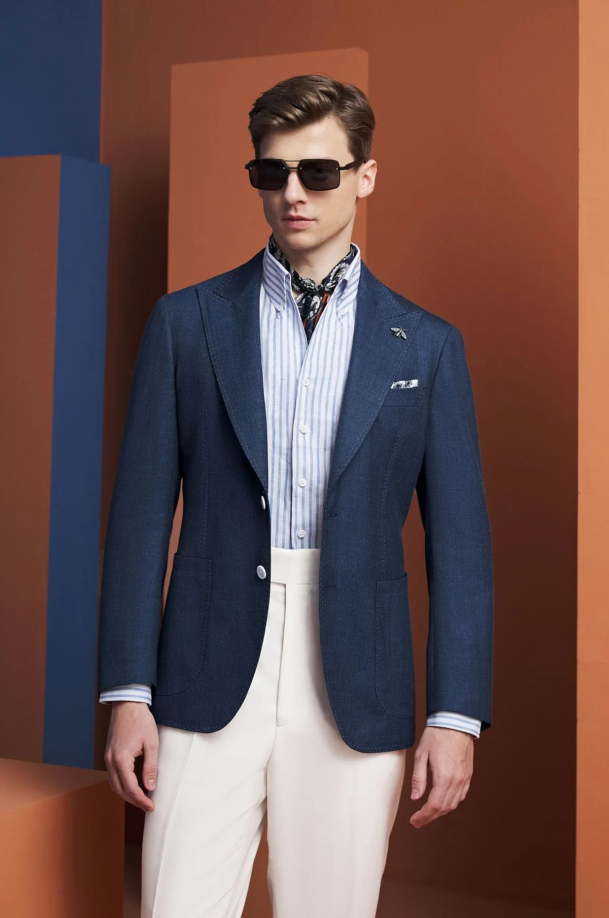 Navy Blazer -- Detail Shot