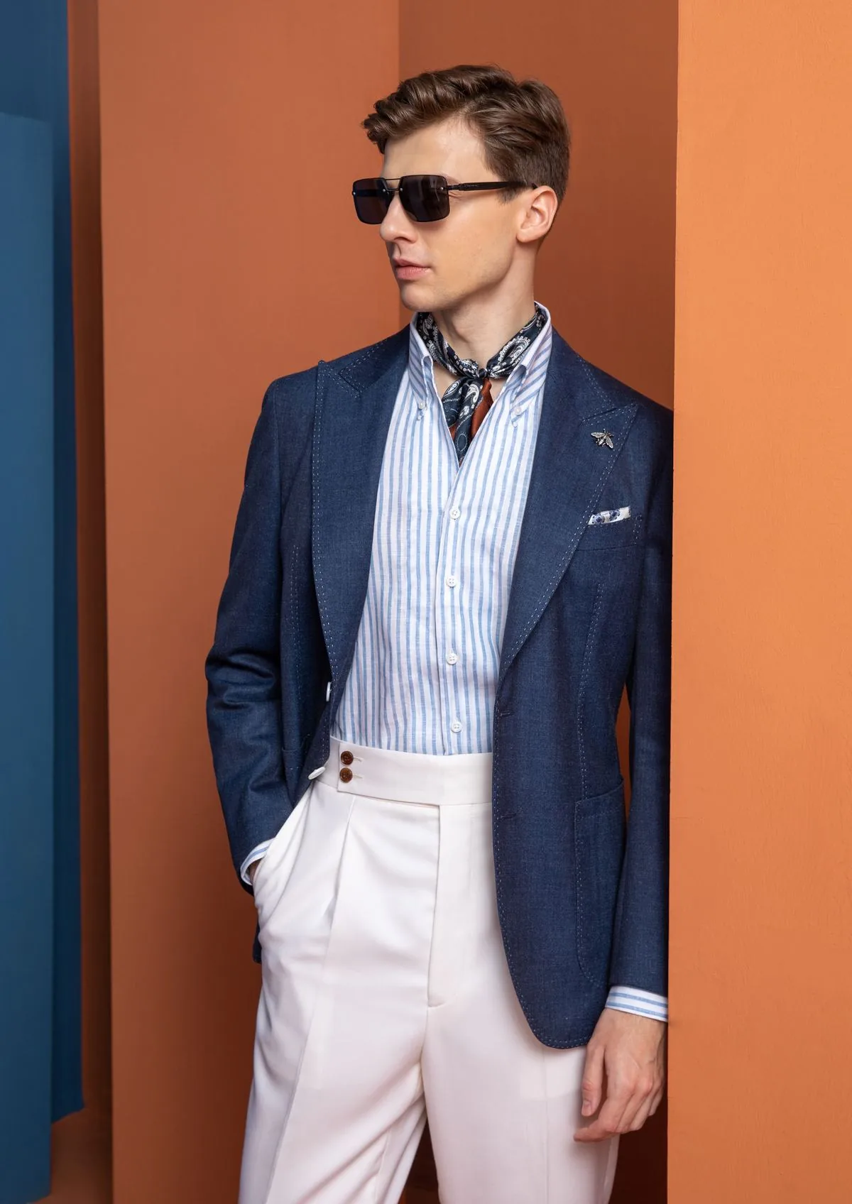 Navy Blazer -- Back Detail